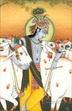  kühe künstler - Indian Radha und Kühe